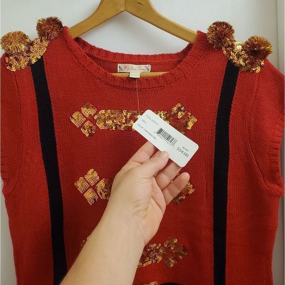 New with tags bundle of 2  it's our time Christmas dress sizes S and M - Picture 2 of 8